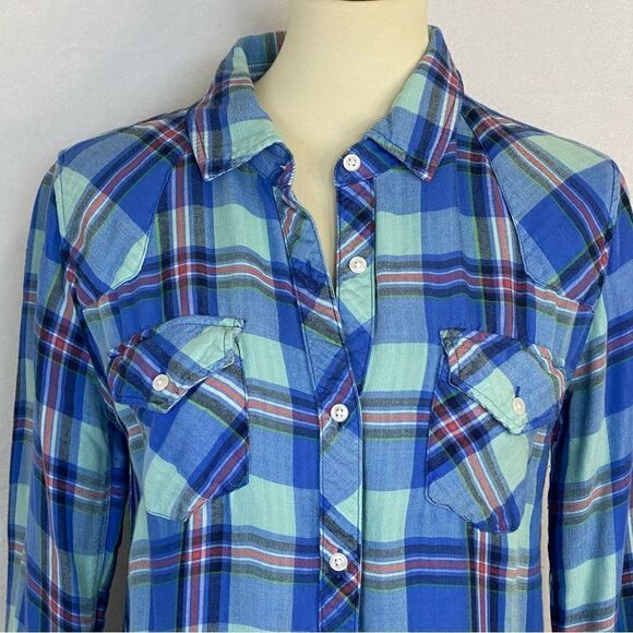RAILS KENDRA BUTTON SHIRT  DOUBLE LAUER COTTON GUAZE - Picture 2 of 13